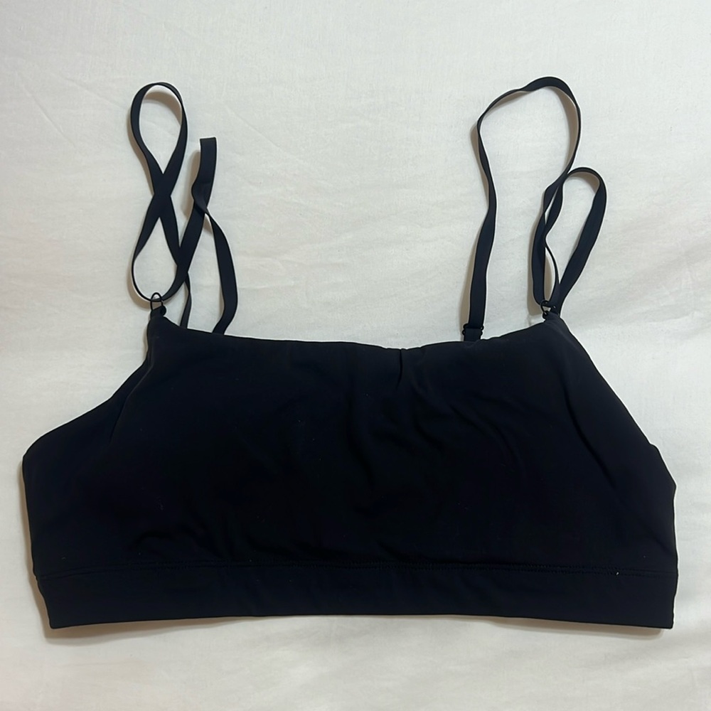 Black Strappy Sports Bra